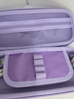 Sanrio Kuromi Organizer Pencil Case with Pencils And Erasers